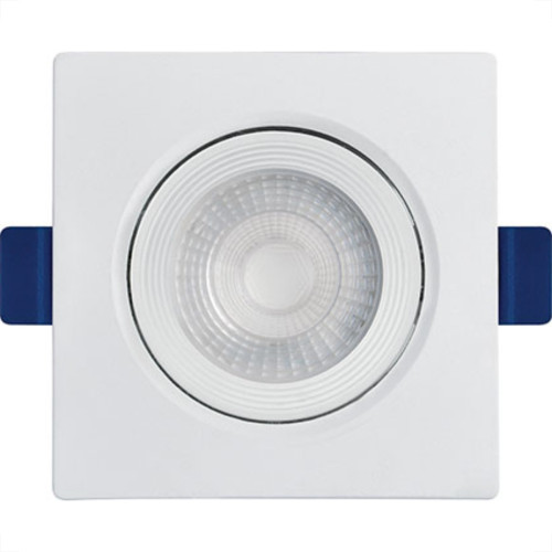 Spot Emb.05W Led 6500K Quadr B_D Branco
