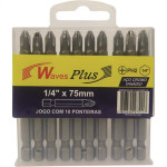 Jogo Ponteira Waves Phil 1/4X75Mm 10P