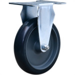 Rodizio Placa Fixa Cinza 100Mm/4 S/F Colson