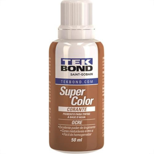 Corante Tekbond Ocre 50Ml - Kit C/12 Unidades