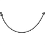 Engate Plastico Prata Astra 50Cm - Kit C/10 Unidades