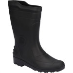 Bota Galocha Pega Forte Preto Cano Medio N.36 S/Forro