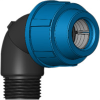 Cotovelo Polierg Pp 20X3/4 Re Preto