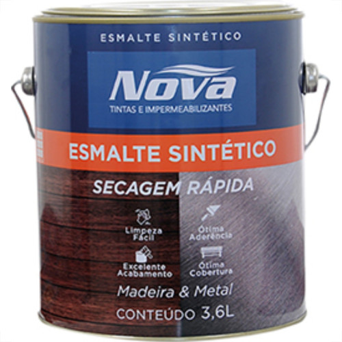 Tinta Esmalte. Galao 3,6 Litros Sintetico Nova Verm