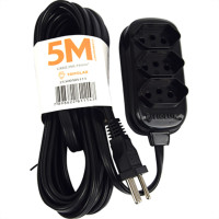Extensao Fiolux Pl Connect 2P+T 05M Preto