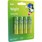 Pilha Alcalina Elgin Peq.Aa2 C/4 - Kit C/10 CA