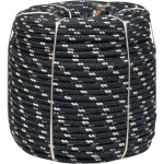 Corda Poliest.Firmeza Branco/Preto 08Mm Rl/240