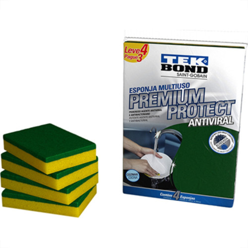 Esponja Multiuso Premium Tekbond C/4
