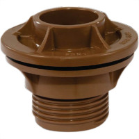 Adaptador  C/Flange Pvc Socel 1 Marrom - Kit C/6 Unidades