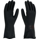 Luva Imbat Latex Forrada Preto 10-Gg - Kit C/12 Unidades