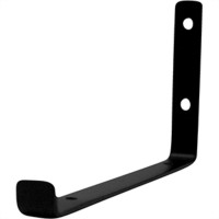 Cantoneira Mao Francesa Invertida Loth Preto 25Cm - Kit C/6 Unidades