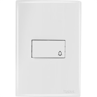 Conjunto Radial Ouro Branco 1 Interruptor Camp 1809001