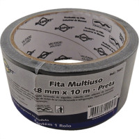 Fita Silver Tape Brasfort Preta 48Mmx10M