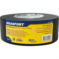 Fita Silver Tape Brasfort Preta 48Mmx50M