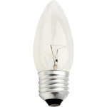 Lampada Vela Lisa Clara E27 40X127 Brasfort - Kit C/10 Unidades