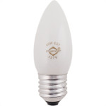 Lampada Vela Lisa Leitosa E27 40X127 Brasfort - Kit C/10 Unidades
