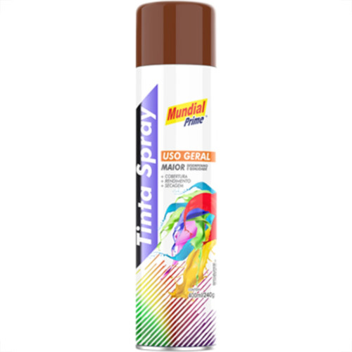 Spray Mundial Geral Marrom 400Ml