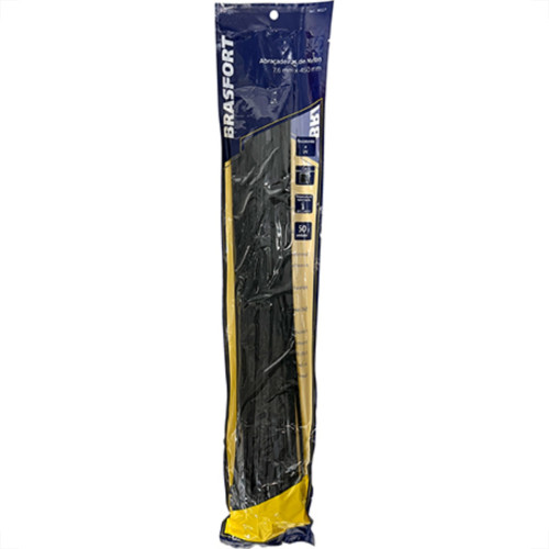 Abracadeira Nylon Brasfort 7,6X450 Preto C/50