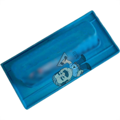 Desempenadeira Pvc Giraldi Azul Lisa 08X16