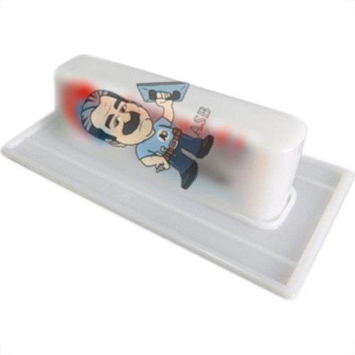 Desempenadeira Pvc Giraldi Branco Grafiato 08X16