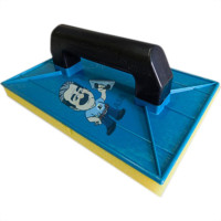 Desempenadeira Pvc Giraldi Azul C/Espuma 18X30