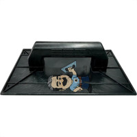 Desempenadeira Pvc Giraldi Preto Corrugada 16X28