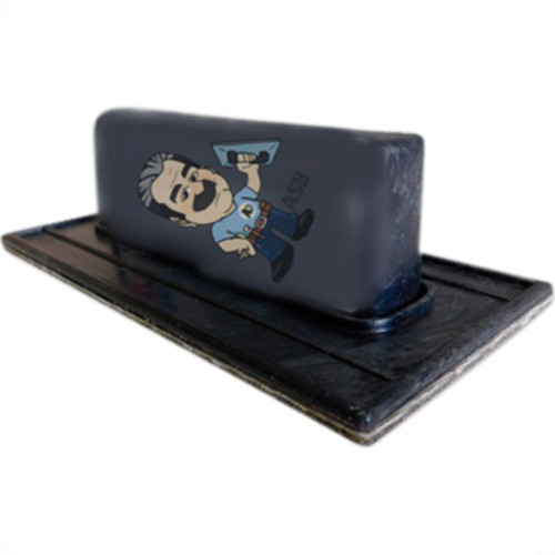 Desempenadeira Pvc Giraldi Preto Lisa 08X16