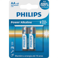 Pilha Alcalina Philips Peq Aa2 C/2