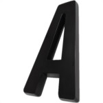 Letra 3D Deplasti Pvc 13Cm Preto