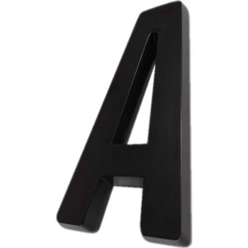 Letra 3D Deplasti Pvc 13Cm Preto