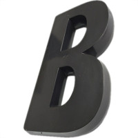 Letra 3D Deplasti Pvc 13Cm Preto