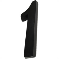 Numero 3D Pvc Deplasti 1 Preto 13Cm