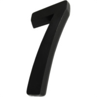 Numero 3D Pvc Deplasti 7 Preto 13Cm