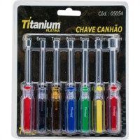 Jogo Chave Canhao Titanium 7Pc 5054