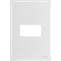 Espelho Placa Radial Mod.Ouro Branco 4X2 1Mod 1709003