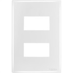 Espelho Placa Radial Mod.Ouro Branco 4X2 2Mod Dis 9004