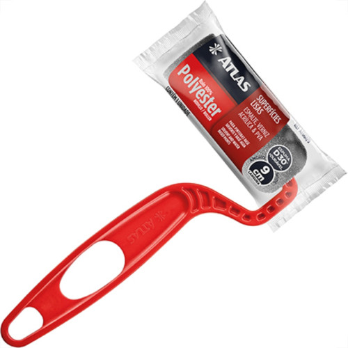 Rolo Atlas Espuma Cinza 09Cm 607/9
