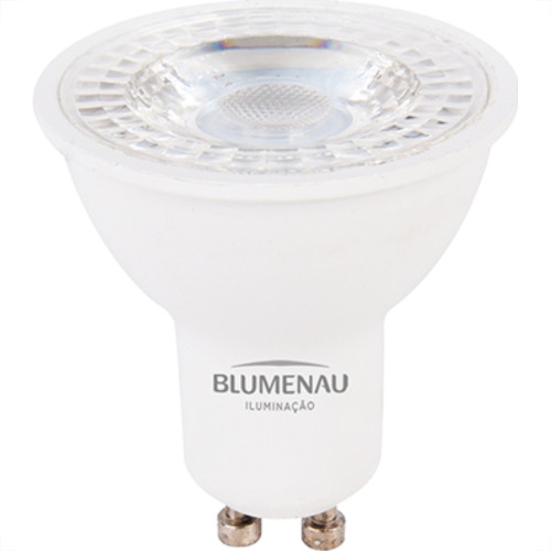 Lampada Dicroica 7W Led Mr16 3000K Blumena Gu10