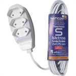 Extensao Naticon Pl 0,75 05Mt Branco Extensao Naticon Pl 0,75 05Mt Branco