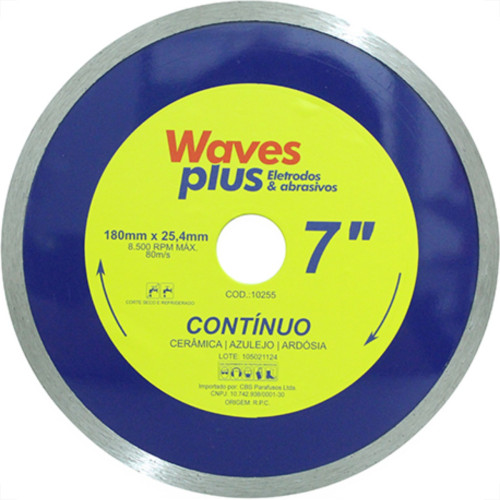 Disco Diam Waves Continuo 7 X 180Mm Disco Diam Waves Continuo 7 X 180Mm