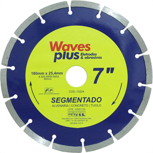 Disco Diam Waves Segmentado 7 X 180Mm Disco Diam Waves Segmentado 7 X 180Mm