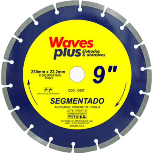 Disco Diam Waves Segmentado 9 X 230Mm Disco Diam Waves Segmentado 9 X 230Mm