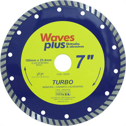 Disco Diam Waves Turbo 7 X 180Mm Disco Diam Waves Turbo 7 X 180Mm