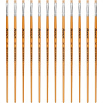 Pincel Para Artesanato Roma Ponta Chata 06 615 06 - Kit C/12 