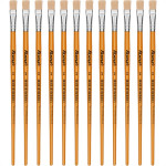 Pincel Para Artesanato Roma Ponta Chata 14 615 14 - Kit C/12 