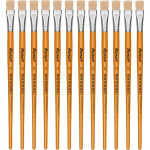 Pincel Para Artesanato Roma Ponta Chata 18 615 18 - Kit C/12 
