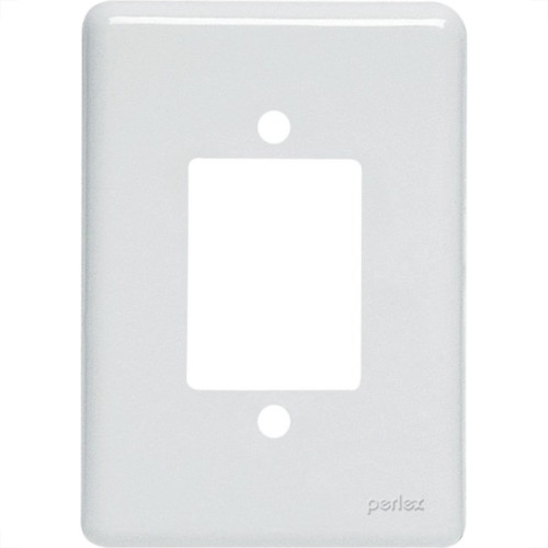 Placa Perlex Branca 4X2 (3 Saida Ou 1 Saida+Tomada) 23Pl3