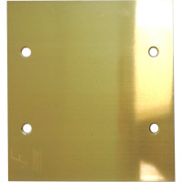 Placa Piso Latao 4X4 Cega Pl4400