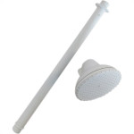 Chuveiro Frio Completo 4''Paulina Branco Sem Registro Pr 60020 - Kit C/12 