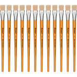 Pincel Para Artesanato Roma Ponta Chata 22 615 22 - Kit C/12 